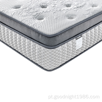 Atacado Luxo Estilo Hotel Orgânico Queen Size Gel Memory Foam Pocket Spring Latex Bed Colchão